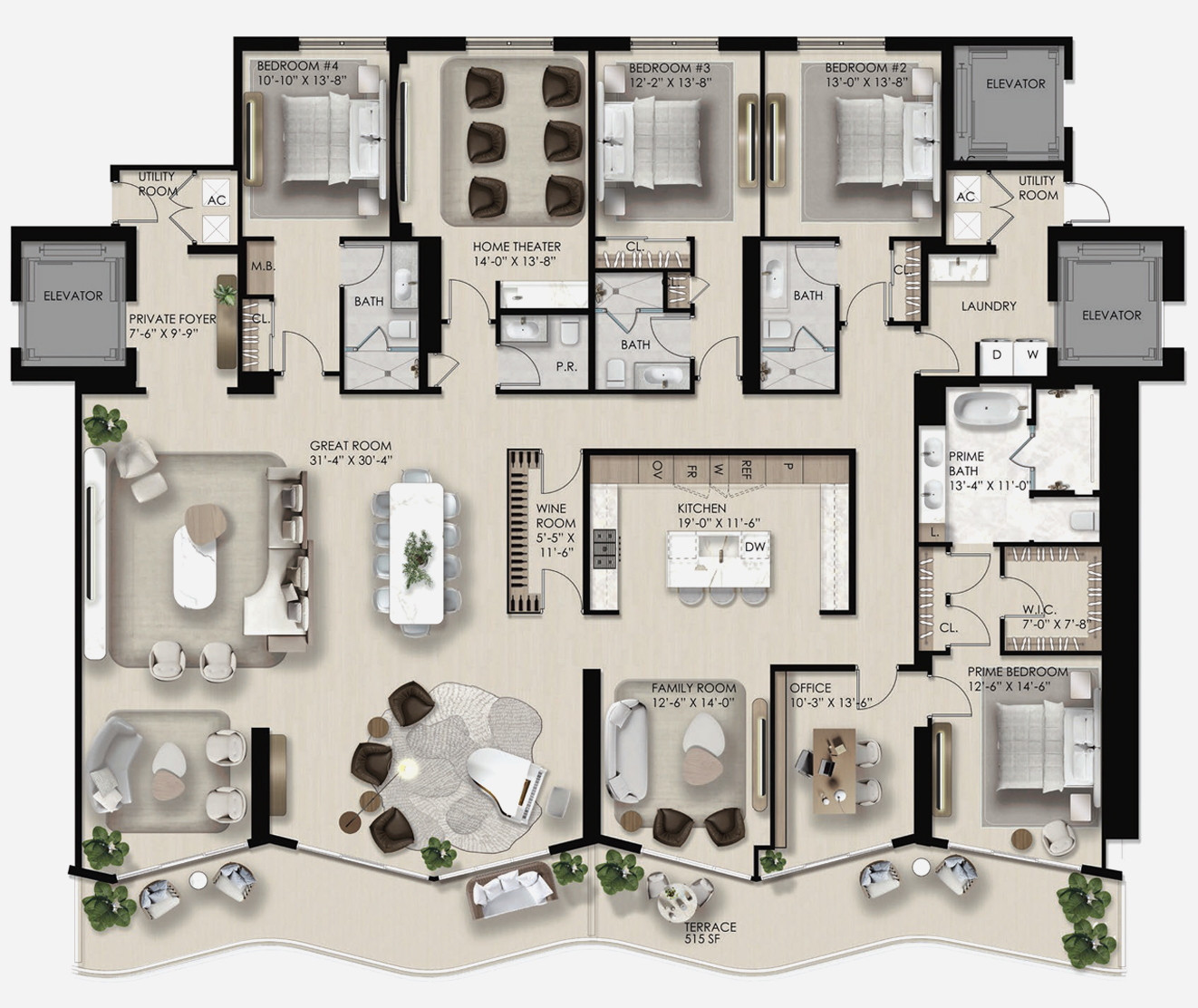 Ravello Residence 03-04B Combo